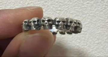 archive y2k Skull Ring Silver925