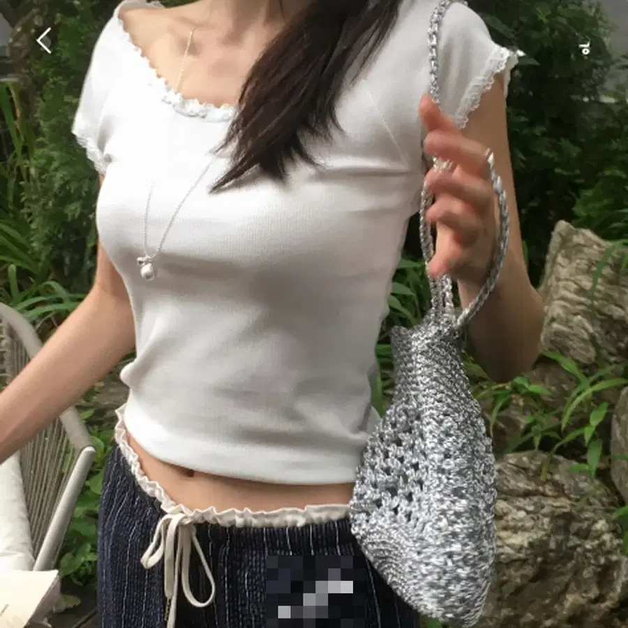프릴 오프숄더 원숄더 언발 반팔티