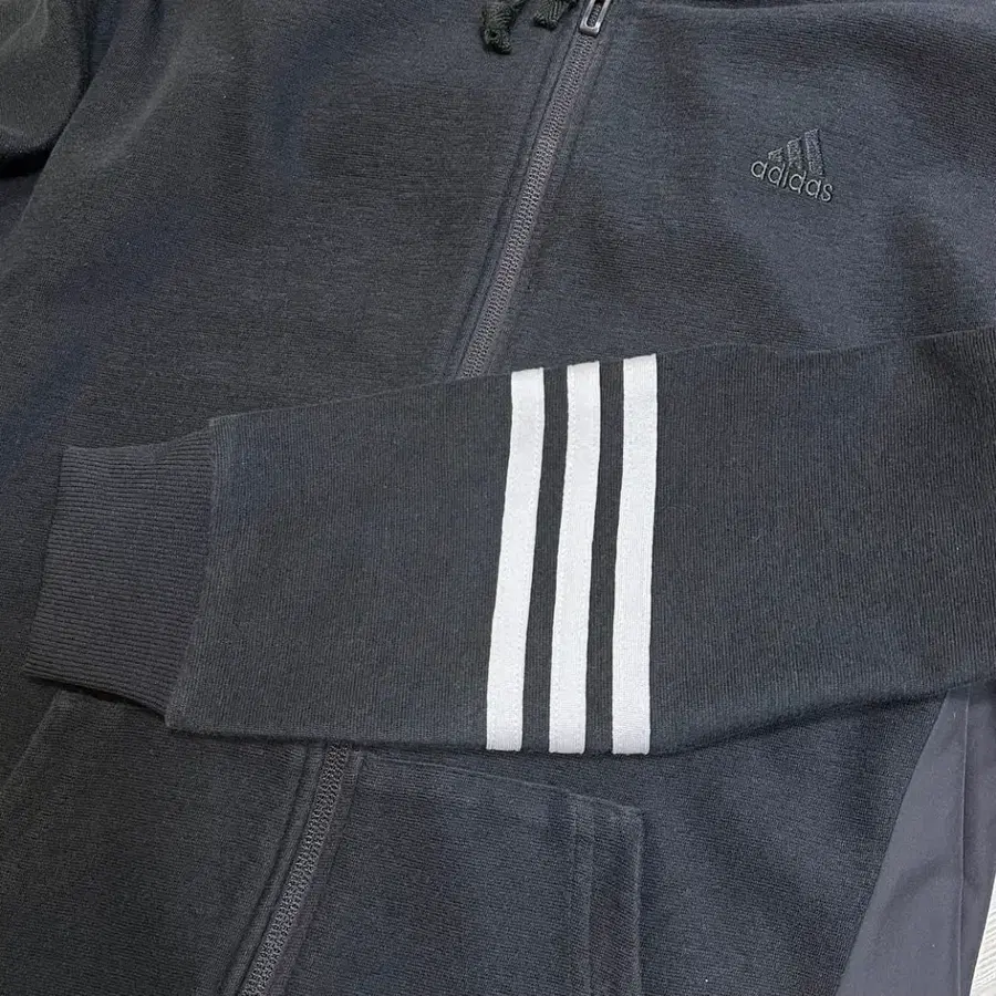 ADIDAS 아디다스 배색 후드 집업 자켓