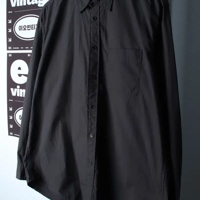 (M-XL) 무신사 스탠다드 셔츠 남방 딥브라운 무지 폴리-H34281