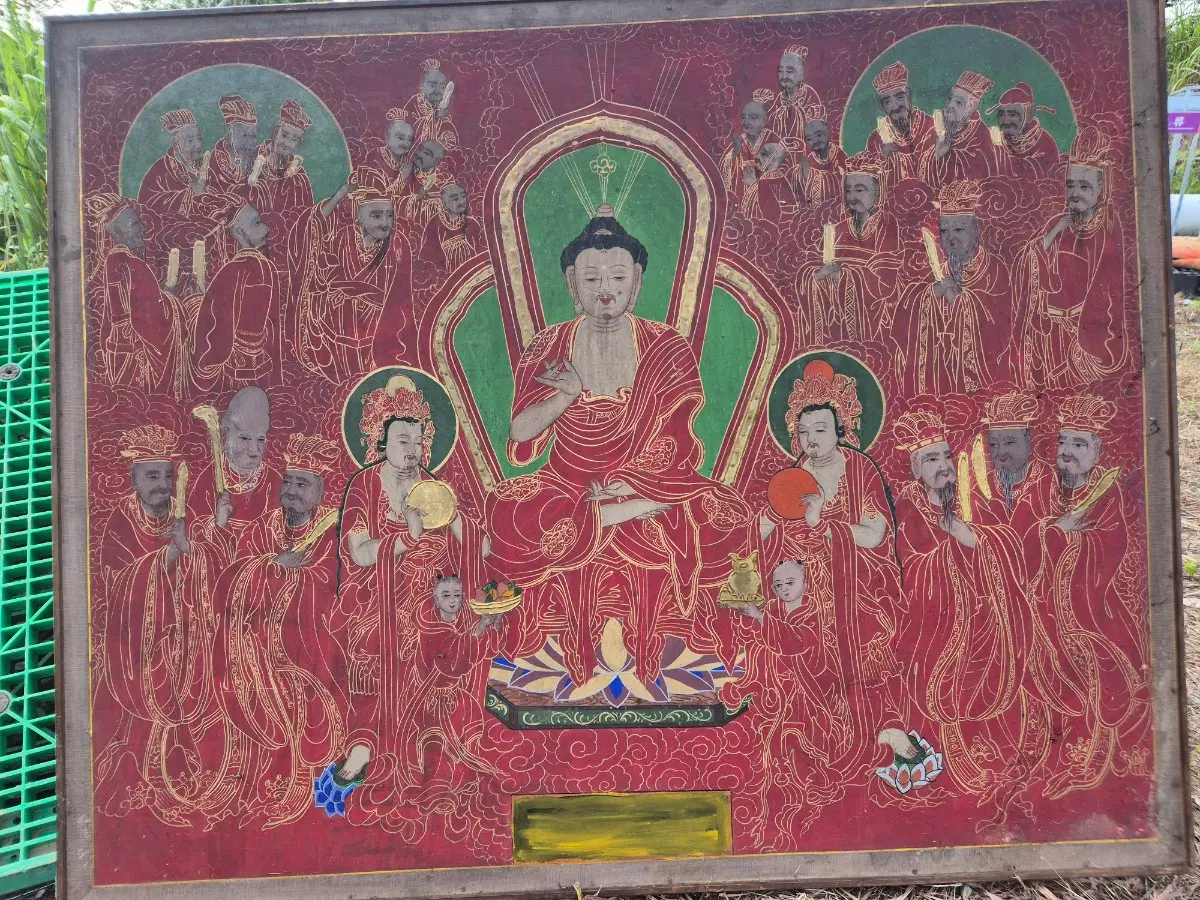 사찰 탱화 약사여래도 탱화 직접그려진20년소장품