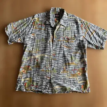 빈티지 하와이 셔츠 하와이 제조 L 할리데이비슨 90's