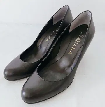[새상품급] DIANA 블랙 가죽 펌프스 하이힐 24.5cm