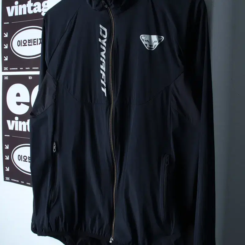 (L-XL) 다이나핏 집업 바람막이 점퍼자켓 기능성 경량 블랙-H3436