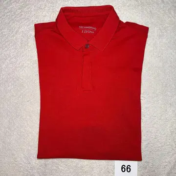 66 Z ZEGNA 제냐 테크 메리노 피케 셔츠 XL 레드