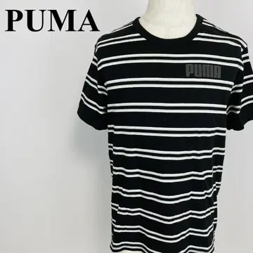 PUMA 보더 반팔 T셔츠 블랙 M 1573-B