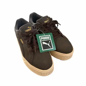 미사용 새상품 푸마 PUMA 스니커즈 여성용 브라운