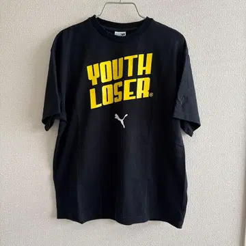 PUMA x YOUTH LOSER 콜라보 티셔츠 블랙