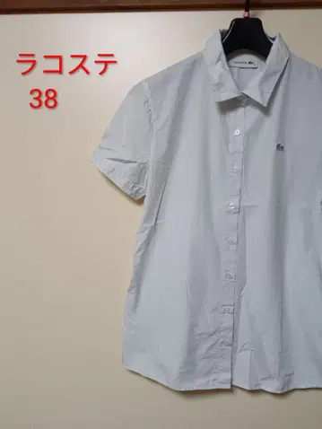 라코스테 블루 반팔 블라우스 38