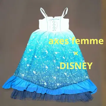 axes femme 인어공주 콜라보 원피스 그라데이션