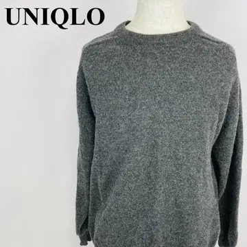 올드 유니클로 크루넥 니트 그레이 XL 1556-B