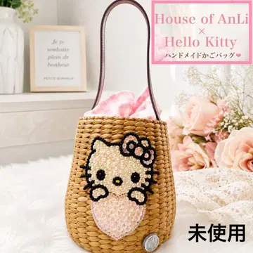 [ 미사용 ] House of AnLi x Kitty 핸드메이드 바스켓백