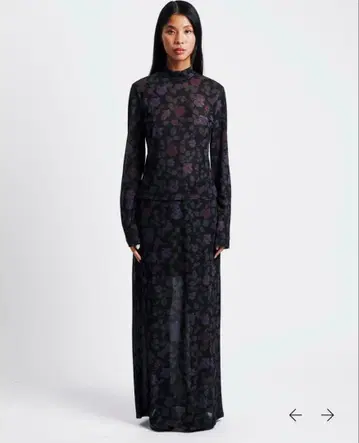 amoment floral long skirt 플로럴 롱 스커트