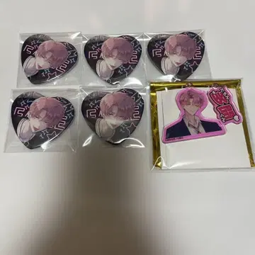 타몬 타몬군 지금 어느 쪽!? 하쿠센샤 콜라보 카페 하트 캔뱃지 참