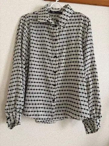 ZARA 긴팔 셔츠 올 패턴 모노톤
