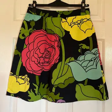 MOSCHINO CHEAP AND CHIC 꽃무늬 플레어 스커트