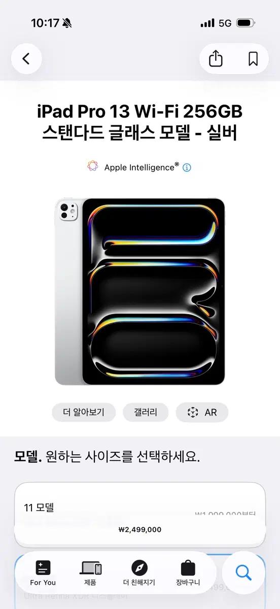 애플 아이패드 프로 13 Wi-Fi 256GB 실버 키보드,펜슬