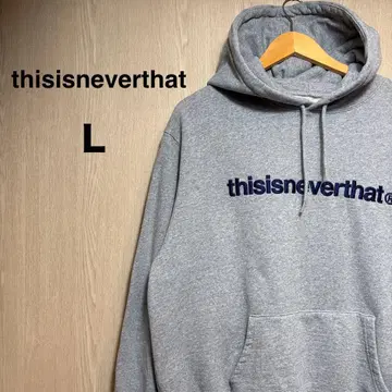 thisisneverthat 후드티 L 그레이 자수 로고
