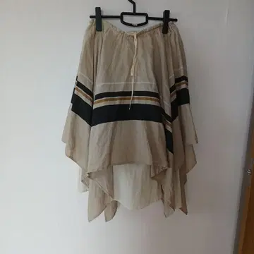 tumugu 린넨 플레어 스커트