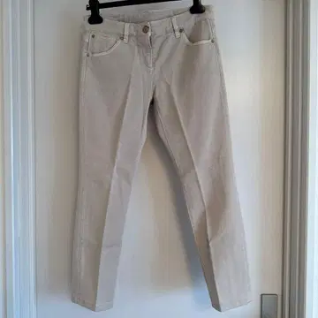 BRUNELLO CUCINELLI 스키니 팬츠 베이지 스트레치 소재
