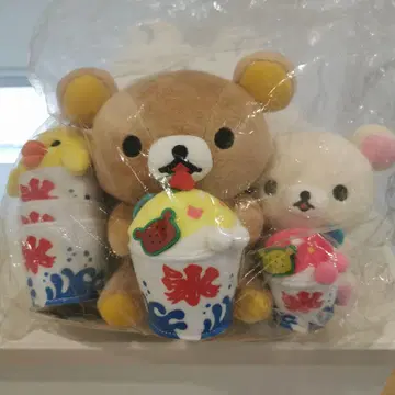 리락쿠마 스토어 한정판 빙수 봉제 인형