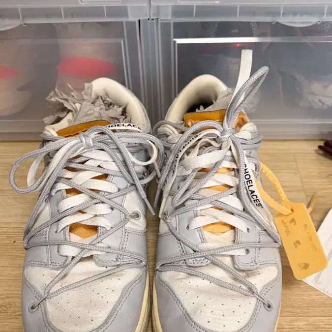 오프화이트 덩크 lot46 265