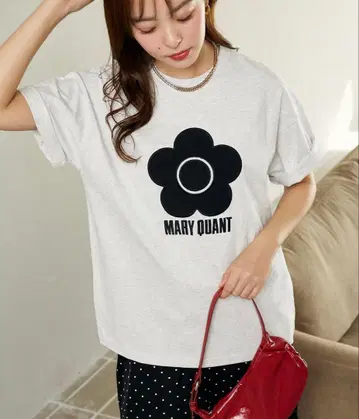 MARY QUANT x PUBLUX 데이지 로고 반팔 T셔츠