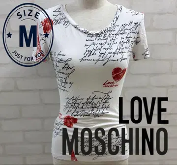 새상품급 LOVE MOSCHINO 반팔 T셔츠 화이트 M 사이즈