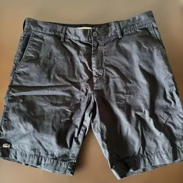 LACOSTE 클래식 핏 숏팬츠 블랙 골프 팬츠