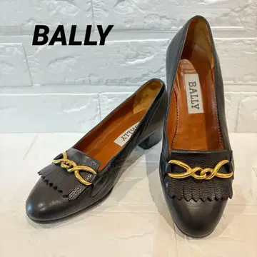 BALLY 발리 펌프스 블랙 35 골드 금장 장식
