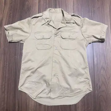 미군 실물 반팔 서비스 셔츠 카키 L 상당