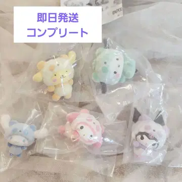 산리오 캐릭터즈 포근포근 팬더 플로키 마스코트 전 5종