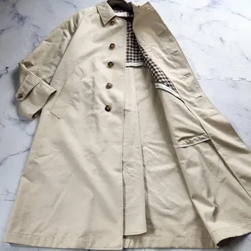 구하기 어려움 현행 택 Aquascutum 스텐카라 코트 클럽 체크