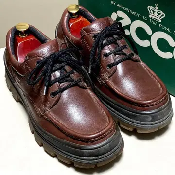 [양품] ECCO 에코 워커 브라운 38 24.5cm 고어텍스