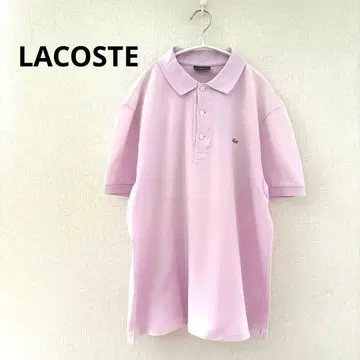 LACOSTE 남성용 피케 셔츠 핑크