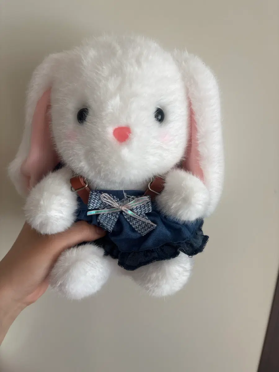 인형 토끼 데님 원피스