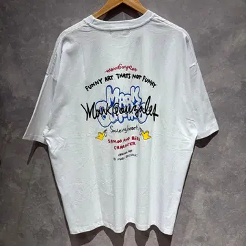 2 미사용 새상품 택 포함 MarkGonzales 프린트 T셔츠 XL