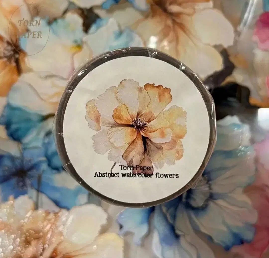 [톤페이퍼] watercolor flowers Pet 광택 마테컷