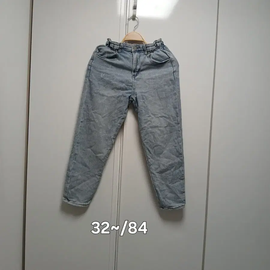 밴딩 연청색 데님 팬츠 32~/84