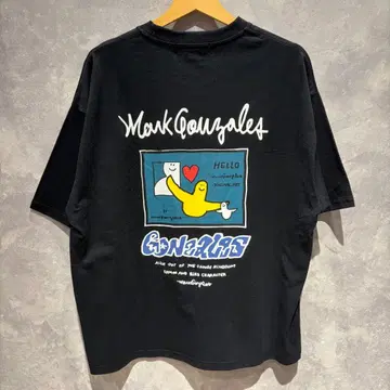 1 미사용 새상품 택 포함 MarkGonzales 프린트 T셔츠 M