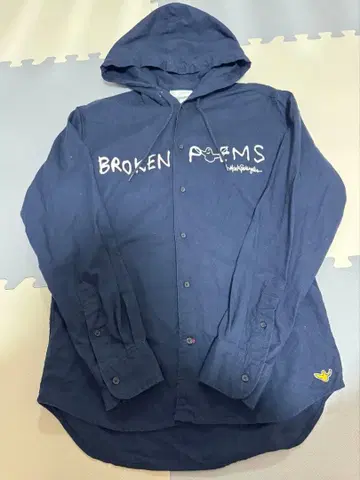 MARK GONZALES 후드 부착 셔츠 블랙 L
