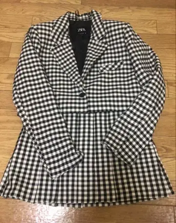 ZARA 셋업 깅엄 체크 새상품급
