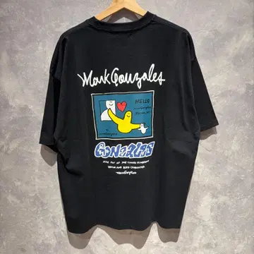 2 미사용 새상품 택 포함 MarkGonzales 프린트 티셔츠 L
