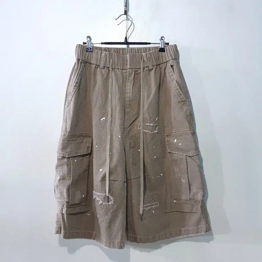 SS신상) 페인팅 카고 버뮤다 팬츠 3color