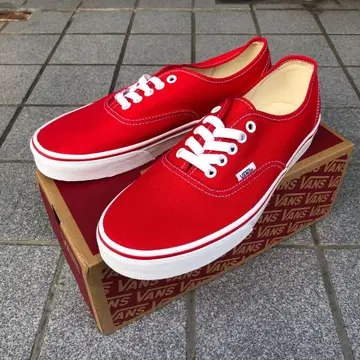 반스 US 기획 오센틱 스테디셀러 모델 빨간색 레드 28.5cm
