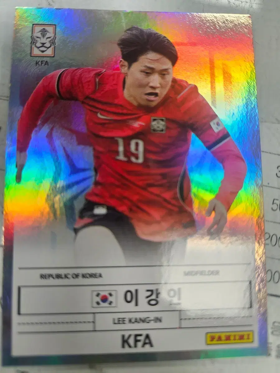 26 이강인 축구카드 KFA 파니니