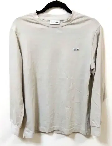 LACOSTE Classic Fit 긴팔 티셔츠 베이지 M