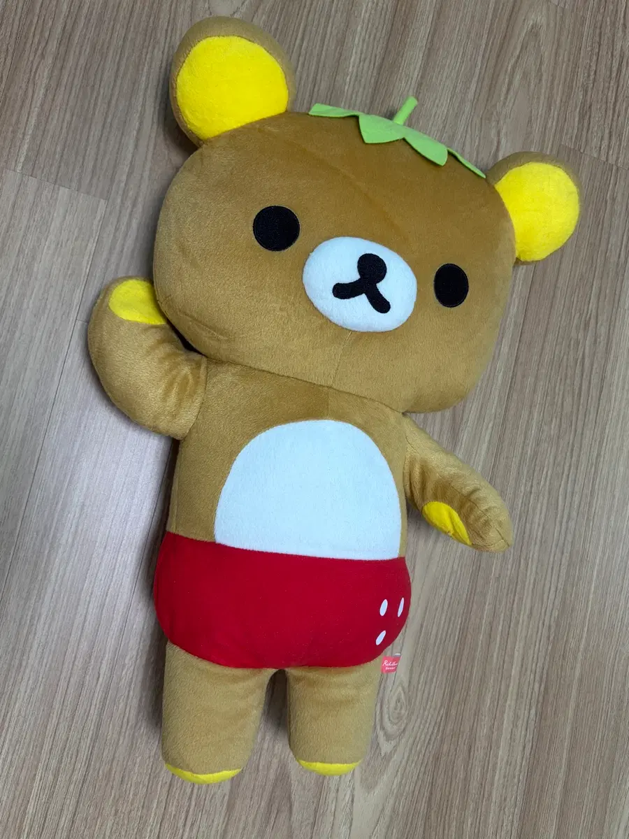 고전 리락쿠마 딸기 대형 인형
