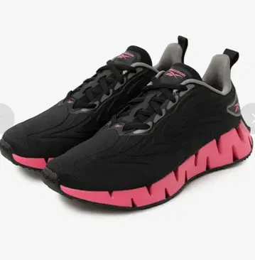 Reebok Zig futaura 스니커즈 블랙 핑크 23cm