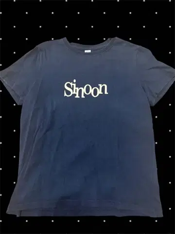 Sinoon 로고 반팔 T셔츠 네이비